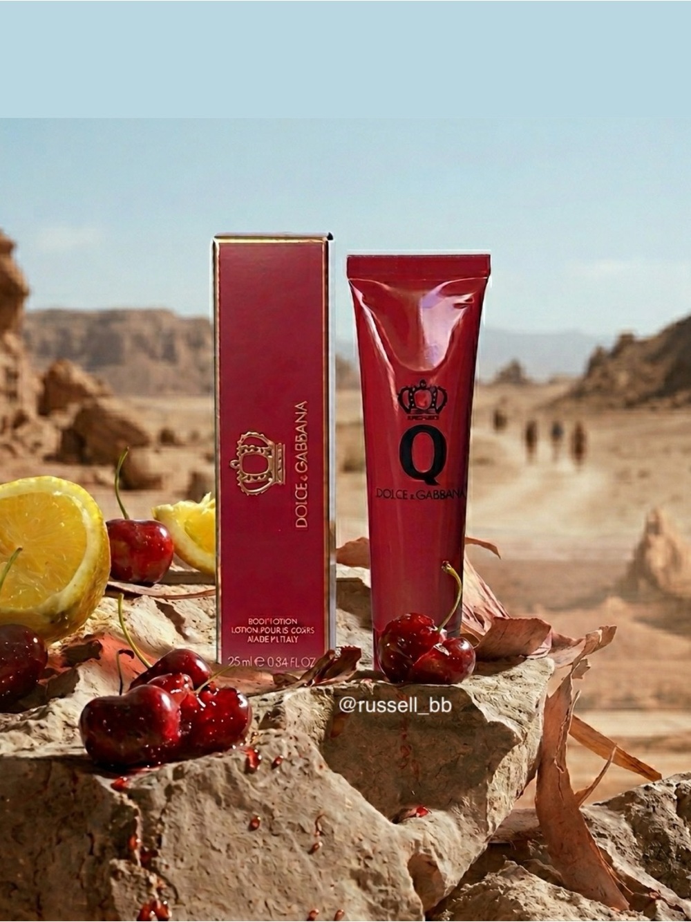 Dolce & Gabbana Q Body Lotion Travel Size (Lemon Cherry Cedarwood)